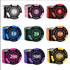 (オリジナルデザイン) ポーカーチップクレイ製ミニマムロット200枚