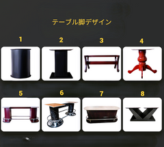 (ラシャオリジナルデザイン) ポーカーテーブル 240cm.260cm(アームレストLED内蔵 / 変色可能)