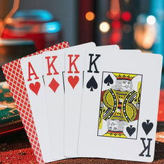 (現品)ポーカートランプ ポーカーサイズ ビッグインデックス 水洗い可能 PVC製 防水タイプ・変形防止