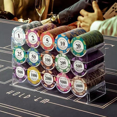 (現品)チップラック透明アクリル製 39mmチップ収納チップ収納ケース 100枚収納