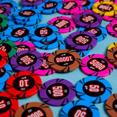 (オリジナルデザイン) ポーカーチップクレイ製 ミニマムロット100枚