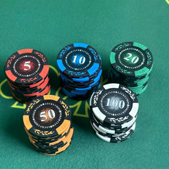 (オリジナルデザイン) ポーカーチップクレイ製ミニマムロット200枚