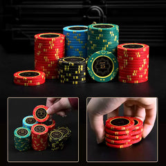 (オリジナルデザイン)ポーカーチップクレイ製 ミニマムロット300枚