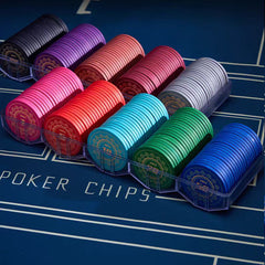 (現品)透明チップラック 43mmサイズチップ用 アクリル製 100枚収納可能