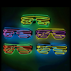 (現品)10色発光 無線LEDメガネ ダンスパーティー用 クラブ/フェス/結婚式/ハロウィン/KTV