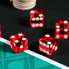 (現品)10枚セット 19mm 大型アクリルサイコロ 角型デザイン カジノ用 高級感