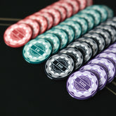 (現品)セラミック製チップ25枚セット 高級セラミック製 テキサスホールデム チップ 39mm 高額面用