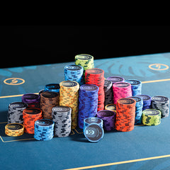 (現品)10枚セット 高級セラミック製 テキサスホールデム チップ 43mm 高額面用