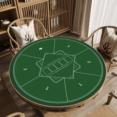 (現品) 8mm厚 テキサスホールデム用 円形ポーカークロス 汚れ防止 サイズ展開豊富