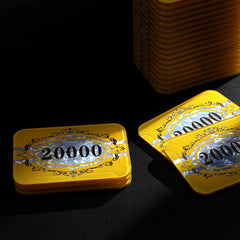 (現品)プレートチップ10枚セット高級アクリル製 クリスタル調 高額面用