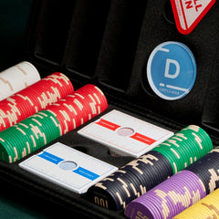 (現品)すぐ遊べるポーカーグッズセット 高級セラミック製チップ300枚セット テキサスホールデムチップ43mm チップ額面有り/無し