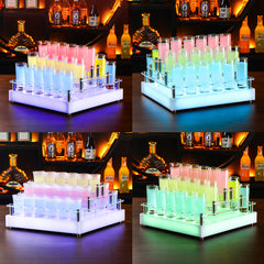 (現品)光るレインボーカクテルスタンド パーティーグッズ グラス付き 複数デザインから選べる