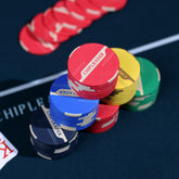 (現品)すぐ遊べるポーカーグッズセット 高級セラミック製チップ300枚セット テキサスホールデムチップ43mm チップ額面有り/無し