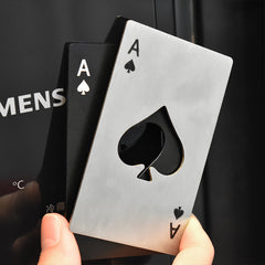 (現品)2in1 カジノ風ポーカーカードデザイン ビールオープナー+冷蔵庫マグネット 小物ギフト 2枚セット