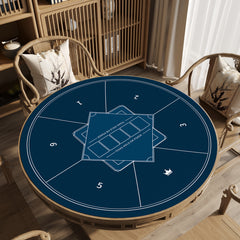 (現品) 8mm厚 テキサスホールデム用 円形ポーカークロス 汚れ防止 サイズ展開豊富