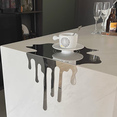 (現品)高級感 メタル 流動的な水滴 立体オーナメント バー装飾品