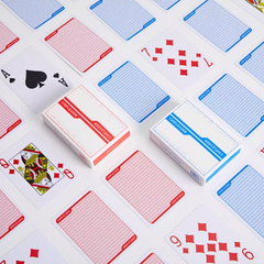 (現品)2個セット PVC ワイドサイズ ポーカーカード ビッグナンバー カジノ用 丈夫で長持ち