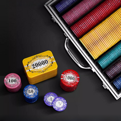 (現品)プレートチップ10枚セット高級アクリル製 クリスタル調 高額面用