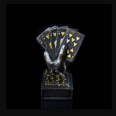 (現品)テキサスホールデム 優勝トロフィー 賞品セット カジノイベント記念 3色