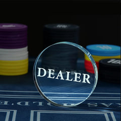 （現品）娯楽道具 高透過度ガラス製 ディーラーカードホルダー Mサイズ