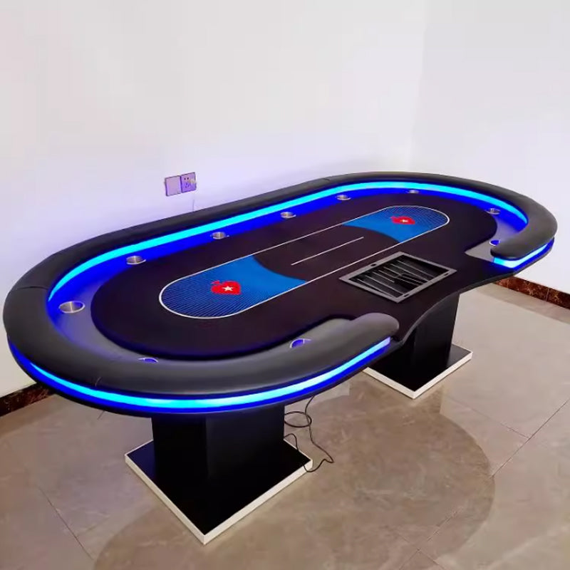 （ラシャオリジナルデザイン） ポーカーテーブル 240cm.260cm(リモコン式フルカラーLED内蔵 / 変色可能)