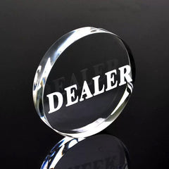 （現品）娯楽道具 高透過度ガラス製 ディーラーカードホルダー Mサイズ