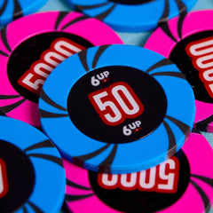 （オリジナルデザイン） ポーカーチップクレイ製　ミニマムロット100枚